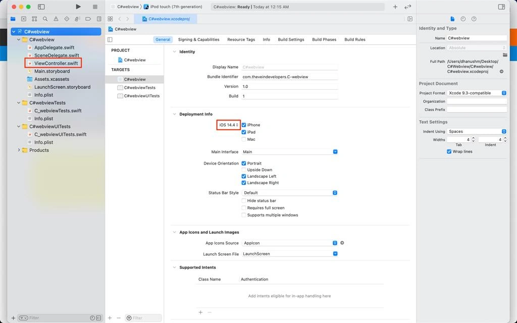 Creating A Simple Web View App For iOS