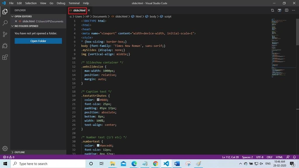 Creating A Slideshow In A Website
