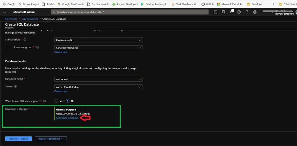 Creating A SQL Database In Azure Cloud