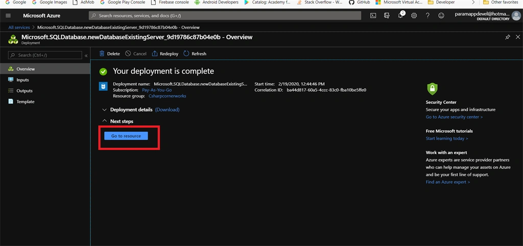 Creating A SQL Database In Azure Cloud