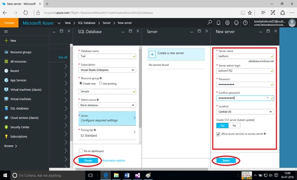 Azure portal