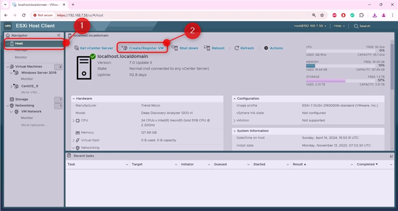 Create a New Virtual Machine with Wizard