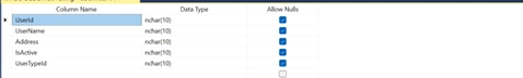 data table