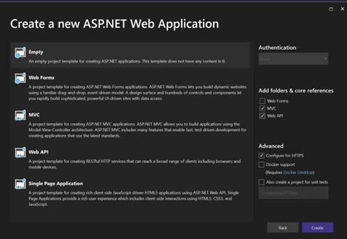 create New application