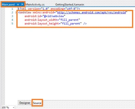 Web View Control in Xamarin