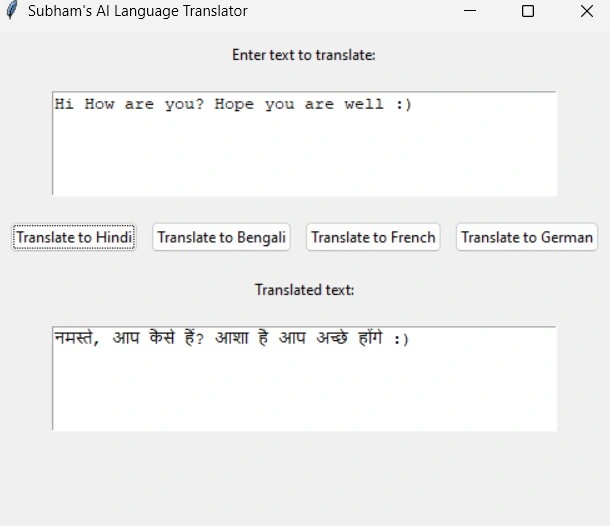 Text to translate