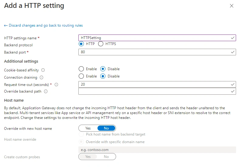 Create an application gateway