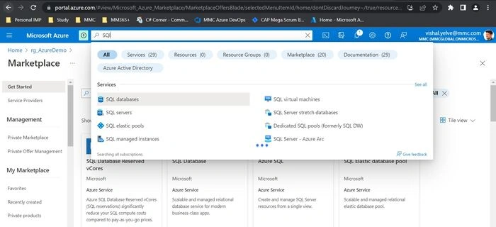 SQL Database Search