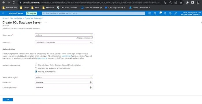SQL Database server