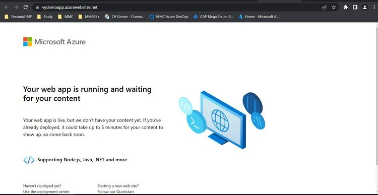 Web app url page