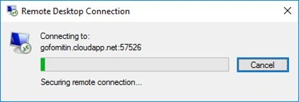 connecting to my virtual machine
