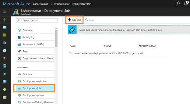 Azure webApps