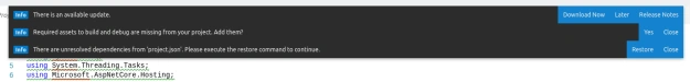 Error messages in Visual Studio Code