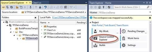 Source Control Explorer