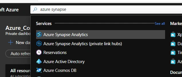 Creating Apache Synapse Analytics Workspace