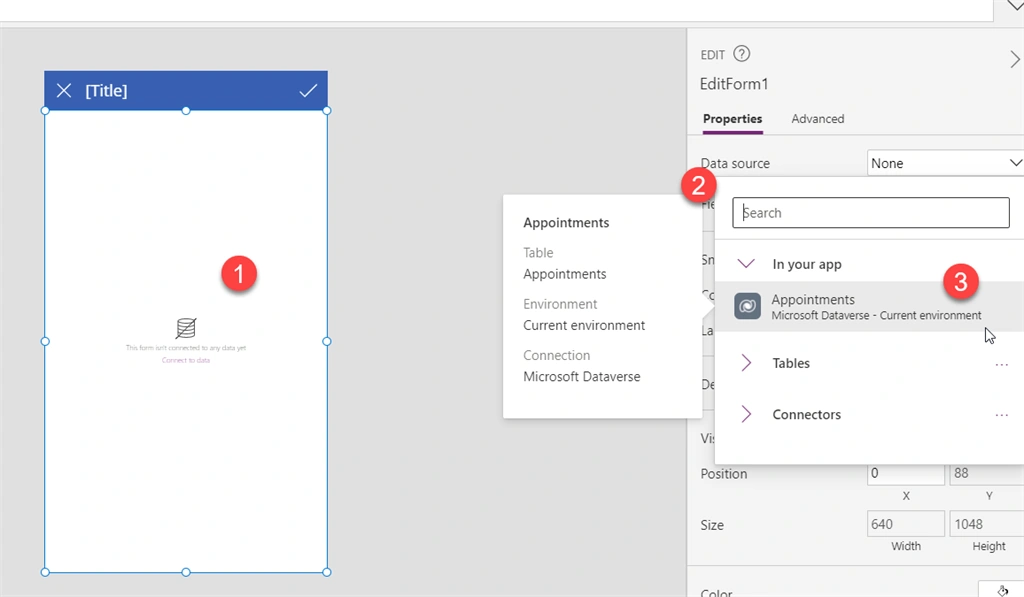 Creating Appointment For Customers Using Canvas App