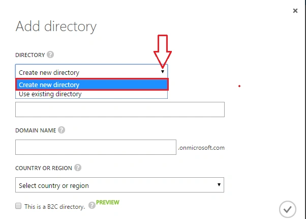new directory