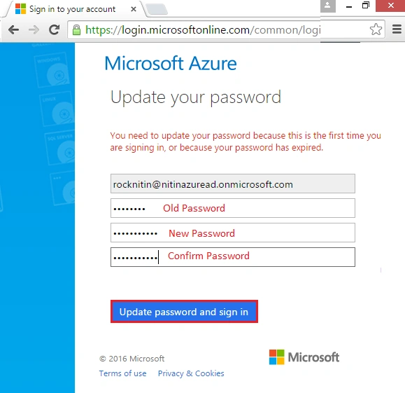 reset your password