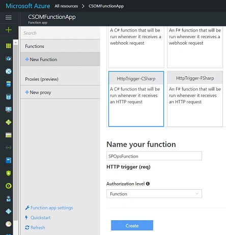 Function app