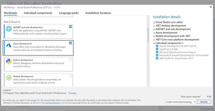 Creating Azure Functions In Visual Studio 2017 - HTTP Triggered Azure Functions