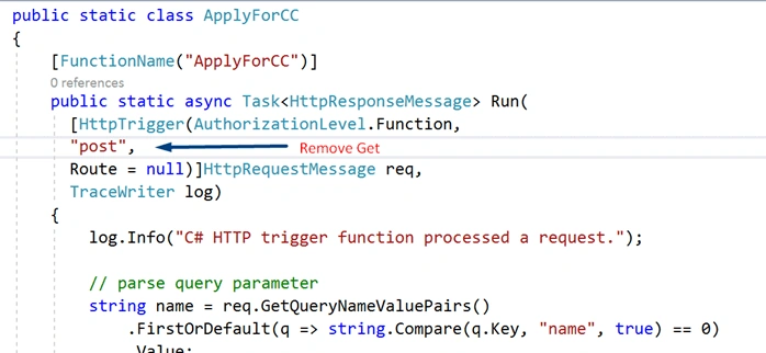 Creating Azure Functions In Visual Studio 2017 - HTTP Triggered Azure Functions
