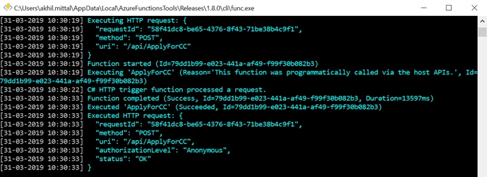 Creating Azure Functions In Visual Studio 2017 - HTTP Triggered Azure Functions