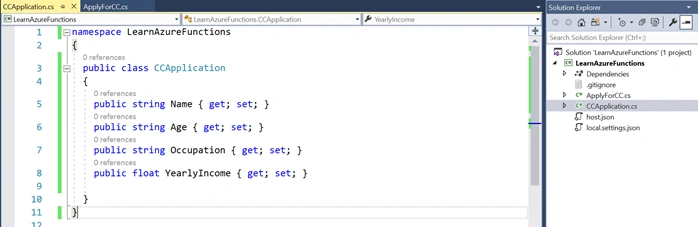 Creating Azure Functions In Visual Studio 2017 - HTTP Triggered Azure Functions