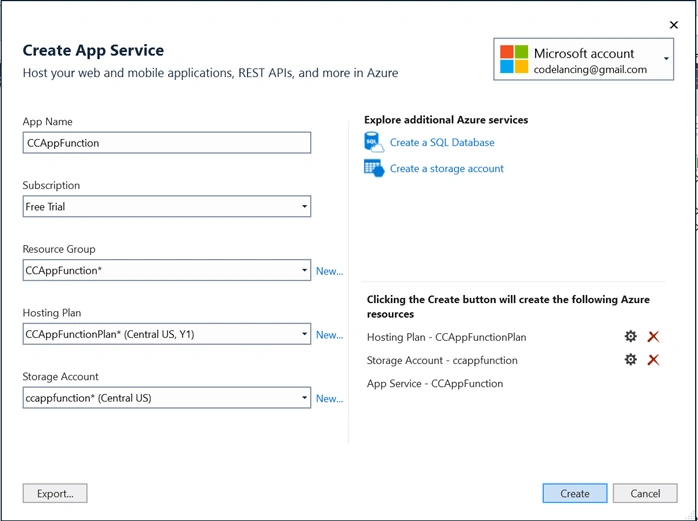 Creating Azure Functions In Visual Studio 2017 - HTTP Triggered Azure Functions