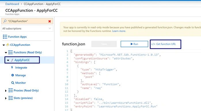Creating Azure Functions In Visual Studio 2017 - HTTP Triggered Azure Functions