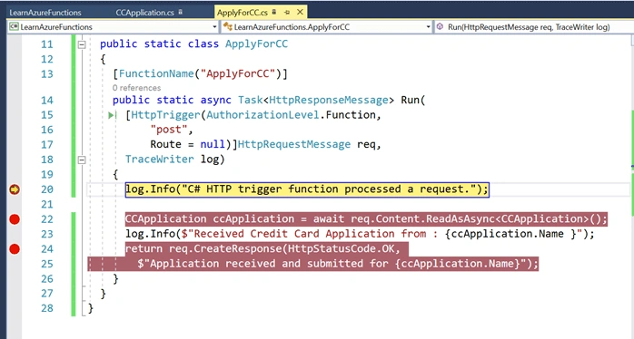 Creating Azure Functions In Visual Studio 2017 - HTTP Triggered Azure Functions
