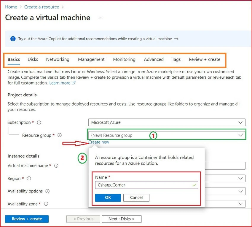 Create a virtual machine Basics-