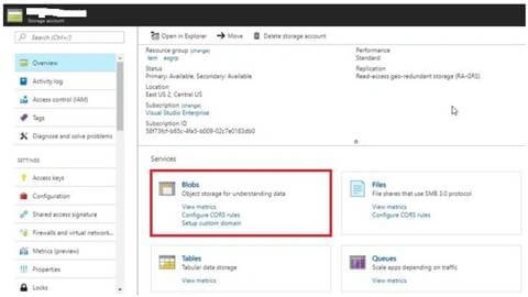 Microsoft Azure Storage
