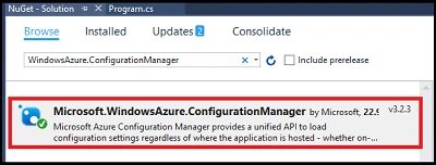 Creating Blob Storage Using Visual Studio