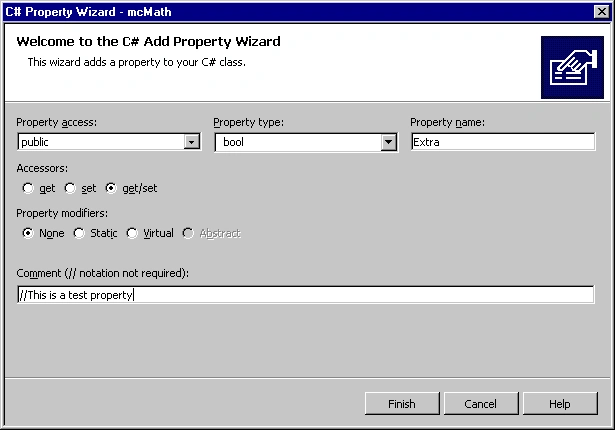 C# Property Wizard