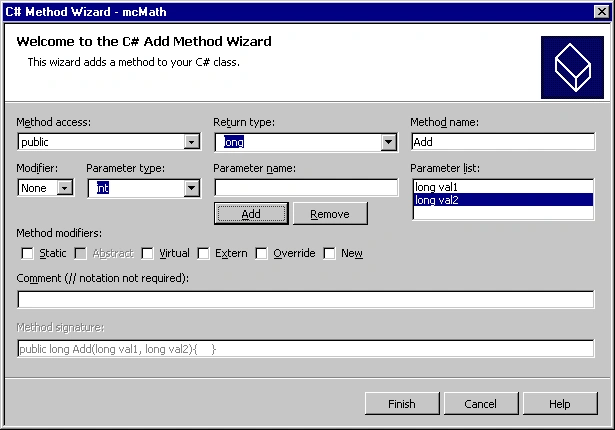 C# Method Wizard