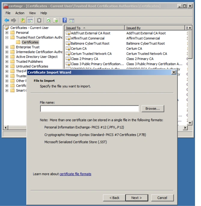 Creating Certificate Using OpenSSL On Windows For SSL/TLS Communication