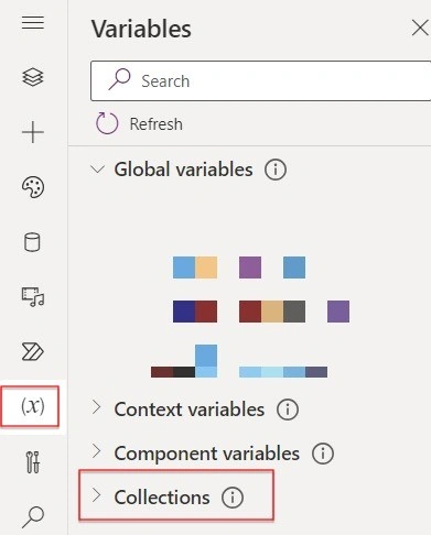 Variable collections-