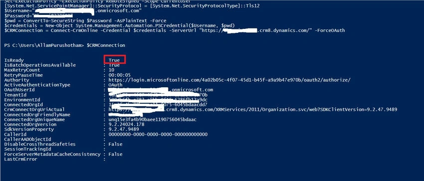 $CRMConnection