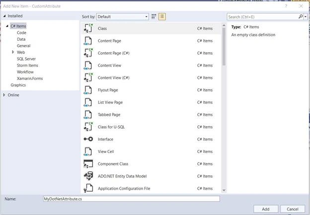 Creating custom attributes in .NET