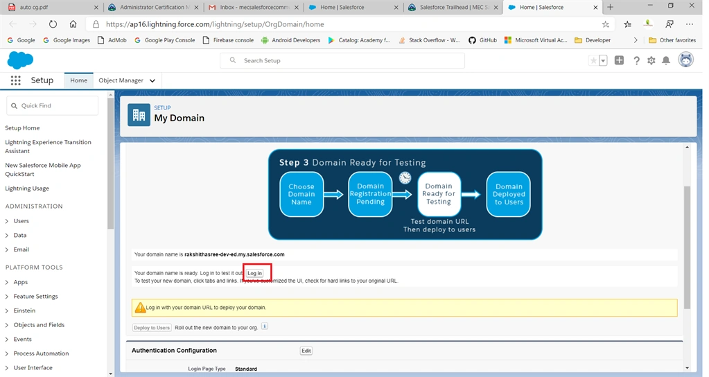 Setup Sub-Domain And Customize Our Login Page In Salesforce