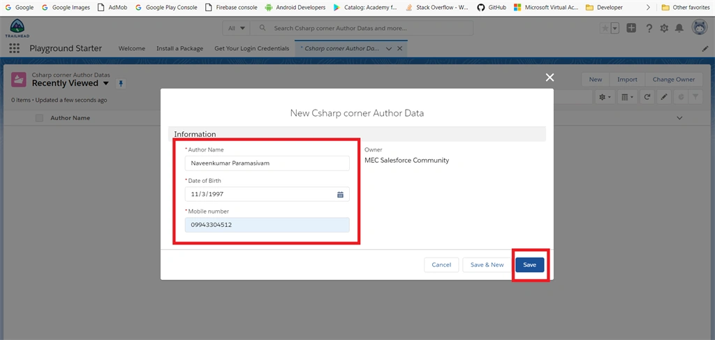 Creating Custom Objects And Custom Fields Using Schema Builder