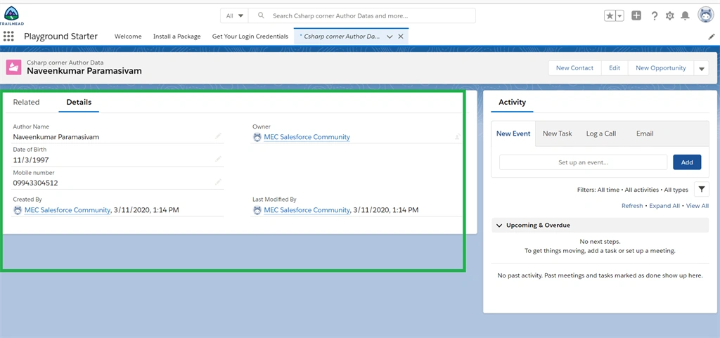 Creating Custom Objects And Custom Fields Using Schema Builder