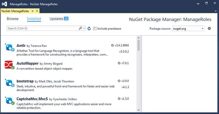 NuGet’s packages