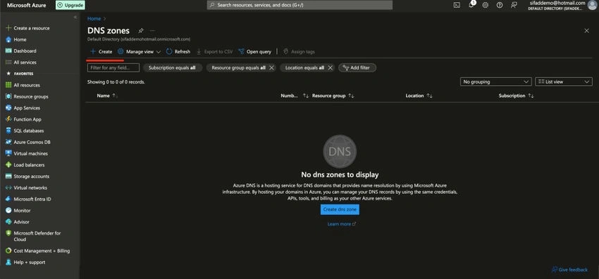 Create DNS