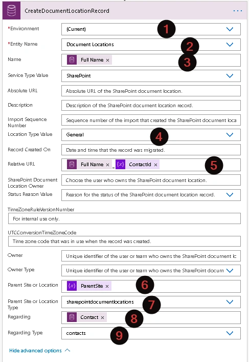 Document Location Record