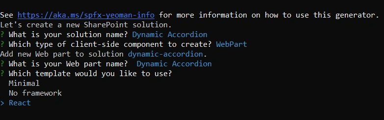 Dynamic Accordion control using pnp SPFx controls react