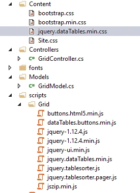 Creating Grid View In ASP.NET MVC With Search, Pagination And Export To Excel