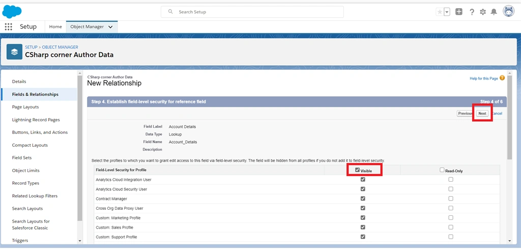 Creating Look-Up Realitionship Between Two Fields In Salesforce Object