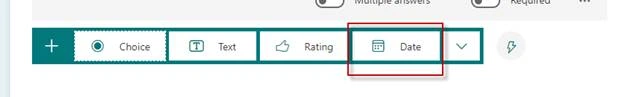 Creating MS Form With All Supported Data Types