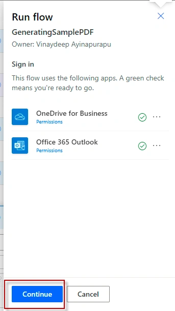 Creating PDF using Power Automate